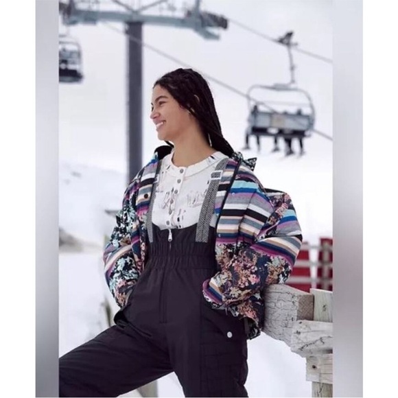 Free People Movement Bunny Slope Floral Puffer Jacket Size Large NWT - Picture 3 of 17